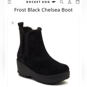 NIB! Rocket Dog Frost Black Chelsea Boot Size 10